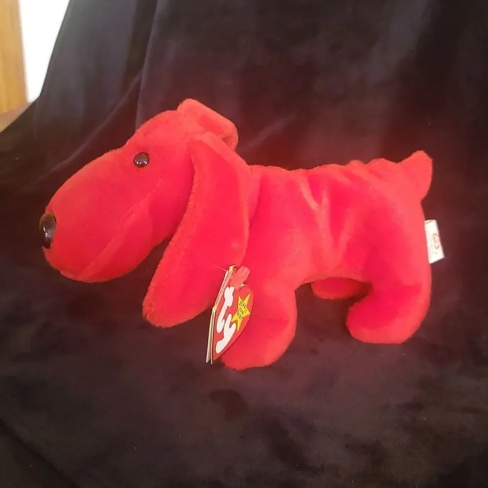 Vintage 1996 Ty Beanie Baby ROVER the Red Dog